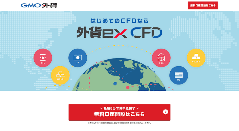 GMO外貨　外貨ex CFD
